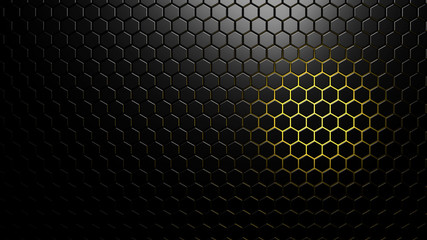 Abstract faceted background with colored backlight.