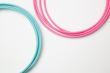 Cables de colores, generando formas geom&eacute;tricas