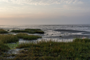 Dutch seascape, Het Oerd, Ameland wadden island, the Netherlands