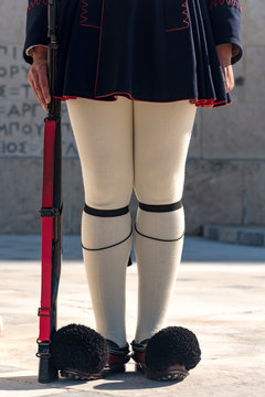 Detail of a greek guardian