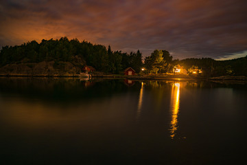 Obraz premium Seeblick in Sogne in Norwegen