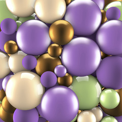 Abstract background with elements. 3d illustration, 3d rendering.