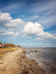 Humlebaeck village beach Denmark