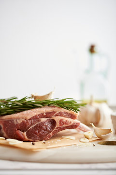 Rack of lamb.