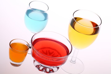 Colorful drinks