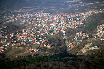 Belgrade cityscape aerial view