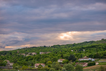 Fototapeta na wymiar paysage Ardèche