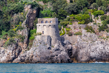 Fototapeta na wymiar the village of Vettica Maggiore on the Amalfi Coast in Italy