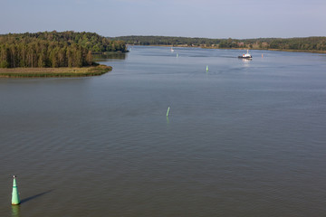 View of Baltic sea and Turku archipelago on the way from Ruissalo to Marienhamn, Finland