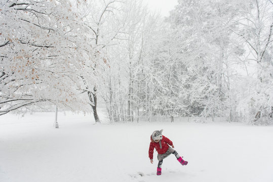 Stomping in winter wonderland