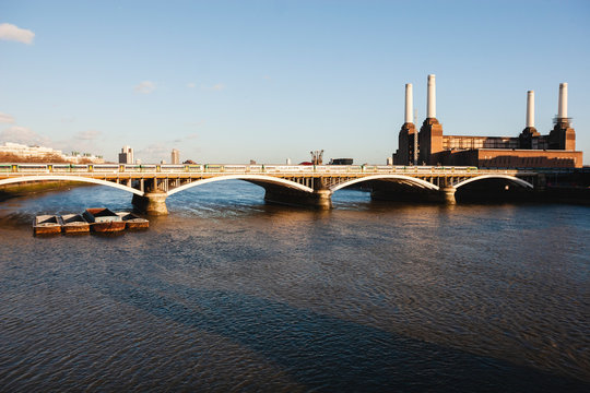 Landscape with the Battersea Power Station in the background, London