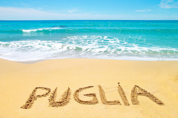 Summer in Puglia, beach and sea, Italy