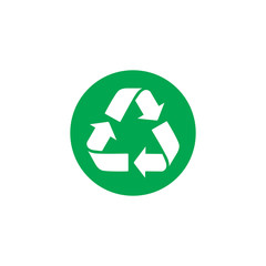 Vector recycle symbol. recycle vector icon. color icon