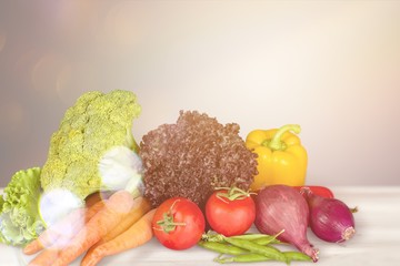 Excellent fresh vegetables,isolated on white with clipping path