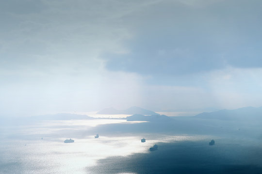 Boats on the Ocean