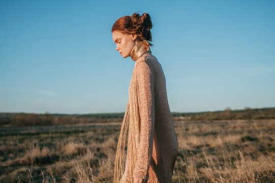 Fashion portrait of teen model