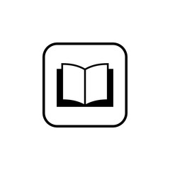 Book icon vector. Book icon isolated