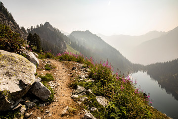 A beautiful landscape in the Alpine Lakes region of the North Cascades in Washington state.