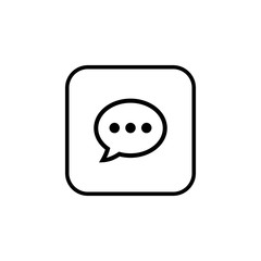 Chat icon vector. Chat Icon in trendy flat style. Speech bubble symbol