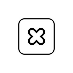 Close vector icon. Delete icon. remove, cancel, exit symbol