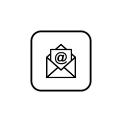 Mail icon vector. E-mail icon. Envelope illustration. Message