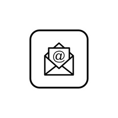 Mail icon vector. E-mail icon. Envelope illustration. Message
