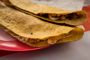 Traditional Quesadilla in Mexico City