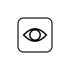 Eye icon vector. Look and Vision icon. Eye vector icon