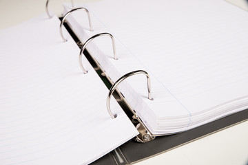 Traditional ringed notebook