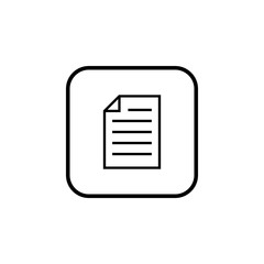 Document icon vector. Paper icon. File Icon