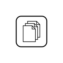 Document icon vector. Paper icon. File Icon