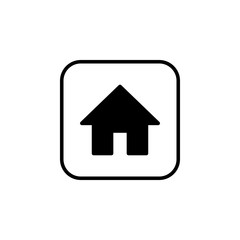 Home icon vector. House vector icon