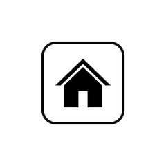 Home icon vector. House vector icon