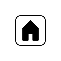 Home icon vector. House vector icon