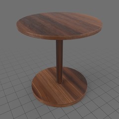 Round side table