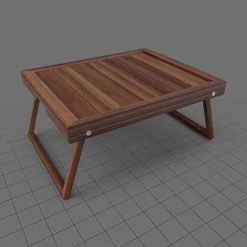 Wooden breakfast tray