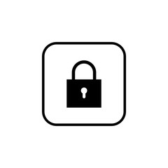 Lock icon vector. Encryption icon. Lock Icon in trendy flat style isolated. Security symbol