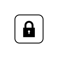 Lock icon vector. Encryption icon. Lock Icon in trendy flat style isolated. Security symbol