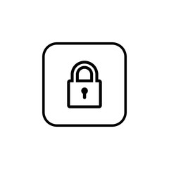 Lock icon vector. Encryption icon. Lock Icon in trendy flat style isolated. Security symbol