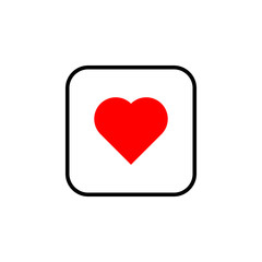 Heart icon vector. Heart vector icon. Like icon vector