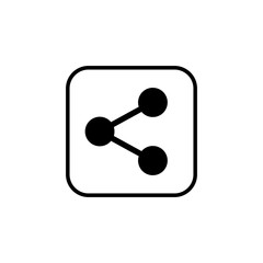 share icon vector. Share vector icon