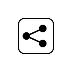 share icon vector. Share vector icon
