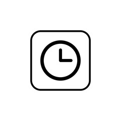 Time icon vector. Clock icon vector