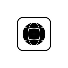 Web icon vector. Web icon page symbol for your web design. Internet world vector