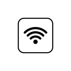 wifi icon vector. signal vector icon. Wireless and wifi icon or sign for remote internet access