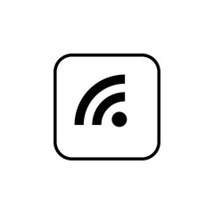 wifi icon vector. signal vector icon. Wireless and wifi icon or sign for remote internet access