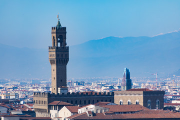 Palazzo Vecchio tower from a distance
