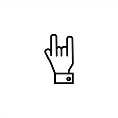 Hand. Abstract icon. Vector illustration.