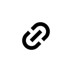 Link icon. Link vector icon. Hyperlink chain symbol