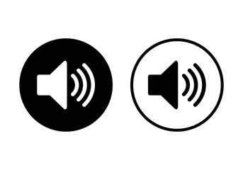 Speaker icon vector. Volume icon. Loudspeaker icon vector